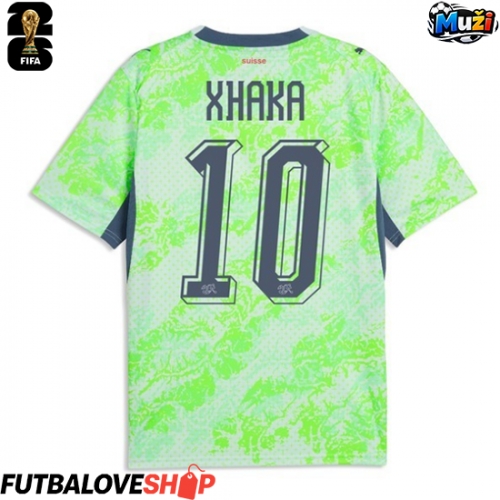 Dres Švajčiarsko Granit Xhaka #10 Preč MS 2026 Krátky Rukáv